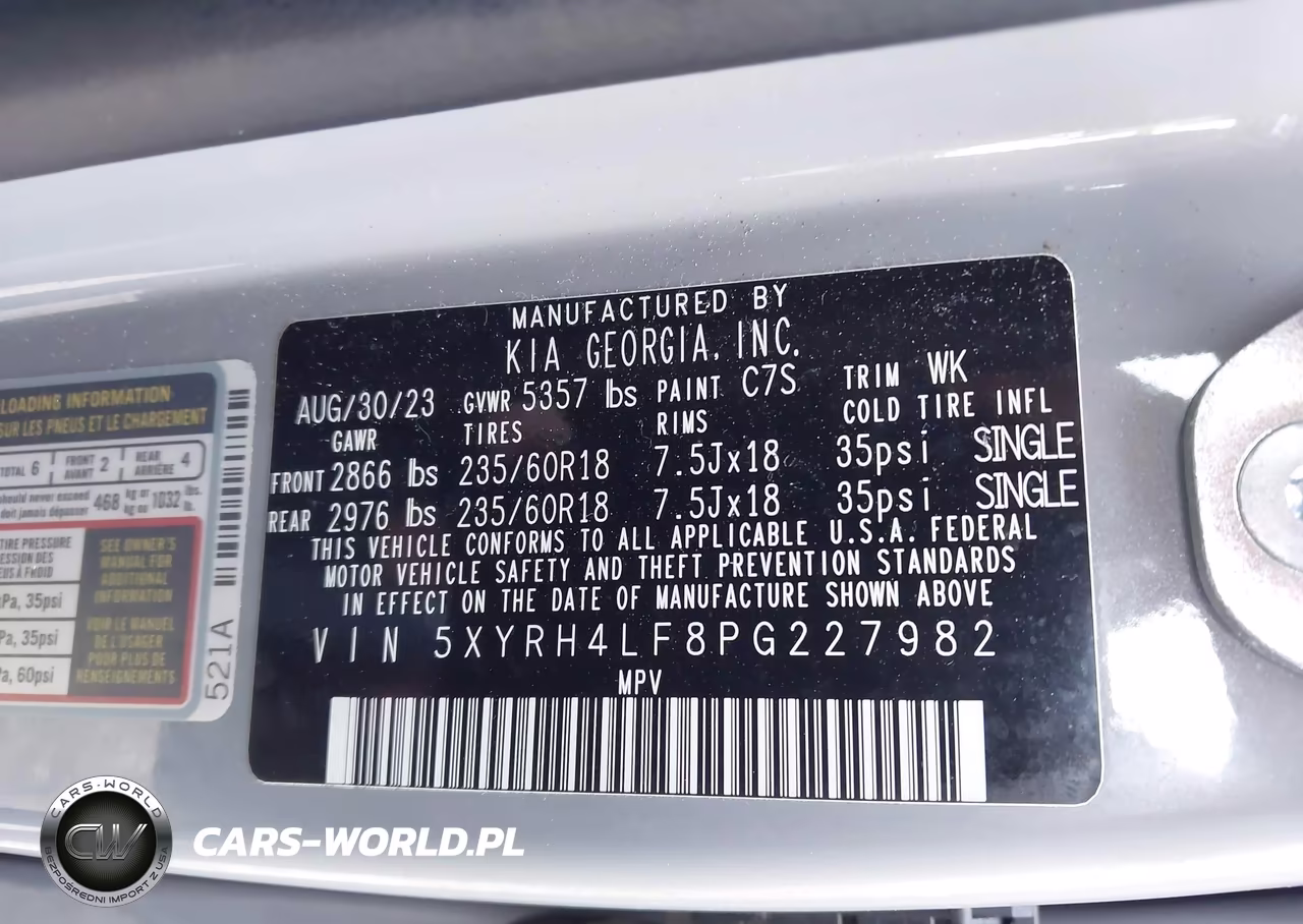 2023 Kia Sorento Ex VIN:5XYRH4LF8PG227982 - 9
