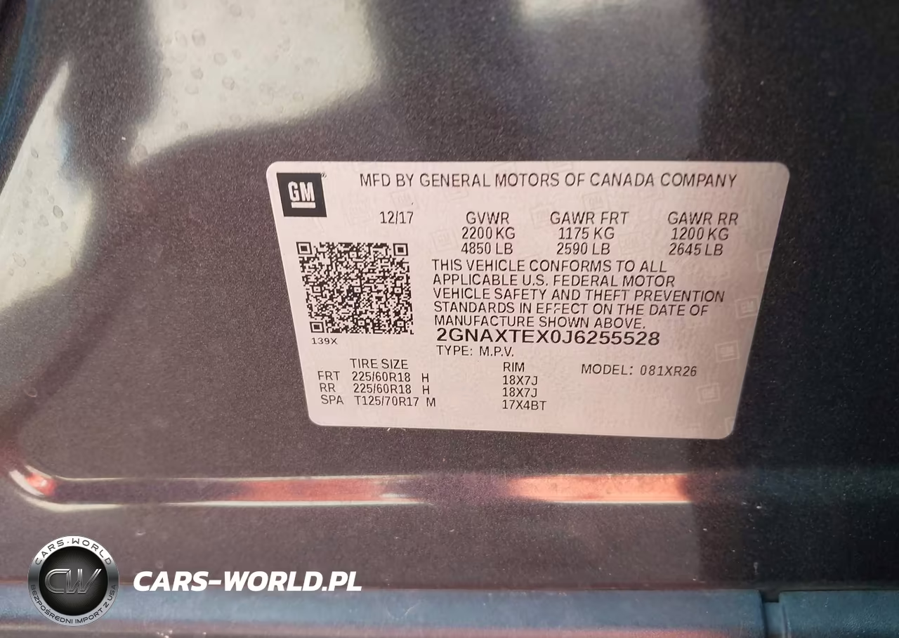2018 Chevrolet Equinox Lt VIN:2GNAXTEX0J6255528 - 9