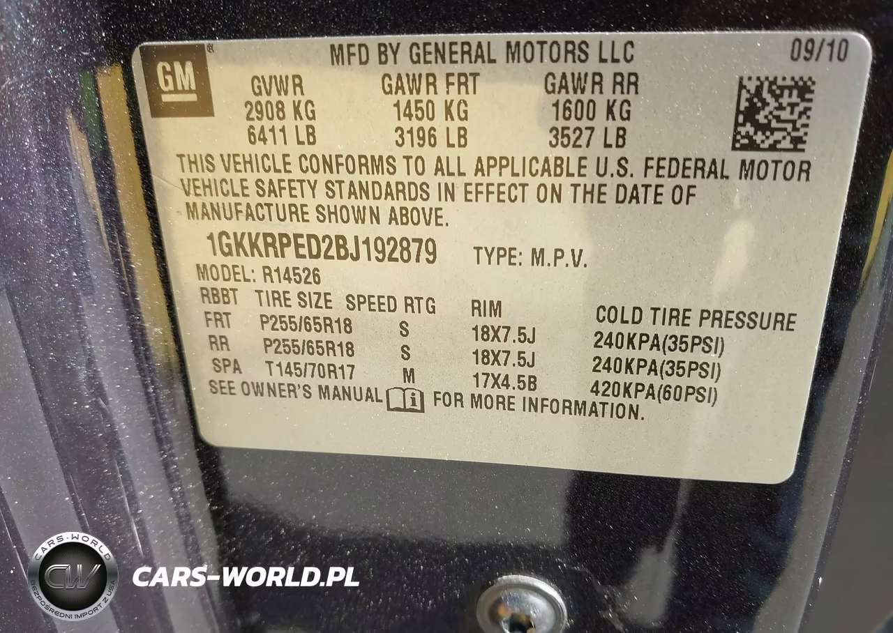 2011 GMC Acadia Sle VIN:1GKKRPED2BJ192879 - 9