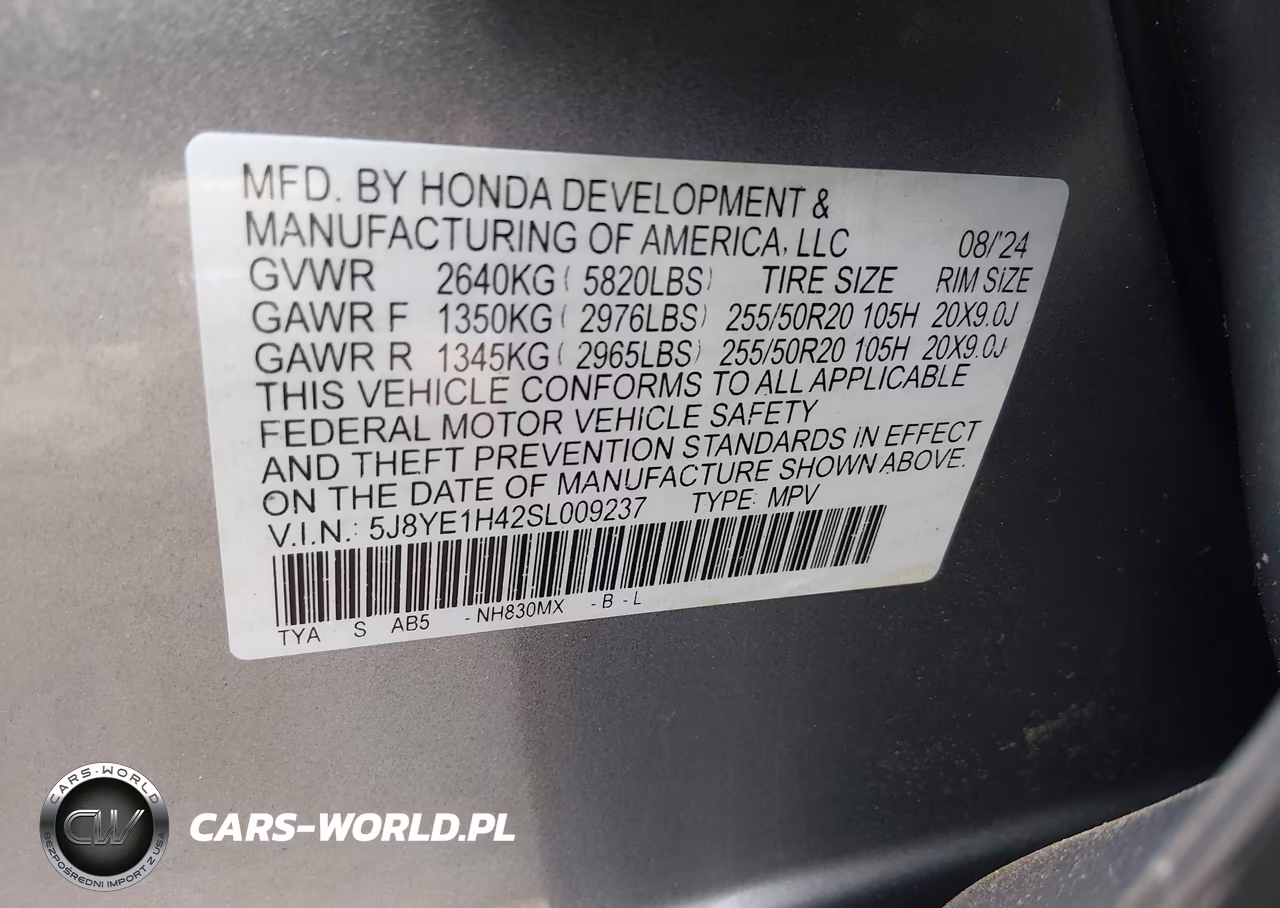 2025 Acura Mdx Technology Package VIN:5J8YE1H42SL009237 - 9