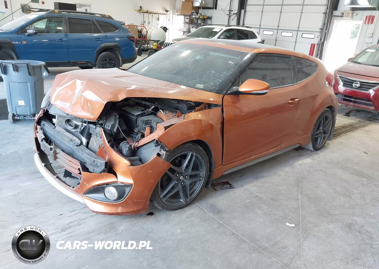 2015 Hyundai Veloster Turbo VIN:KMHTC6AE7FU225062 - 2