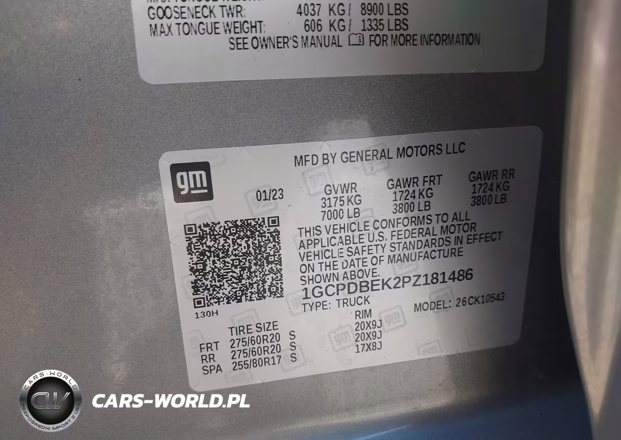 2023 Chevrolet Silverado 1500 4Wd Short Bed Custom VIN:1GCPDBEK2PZ181486 - 9