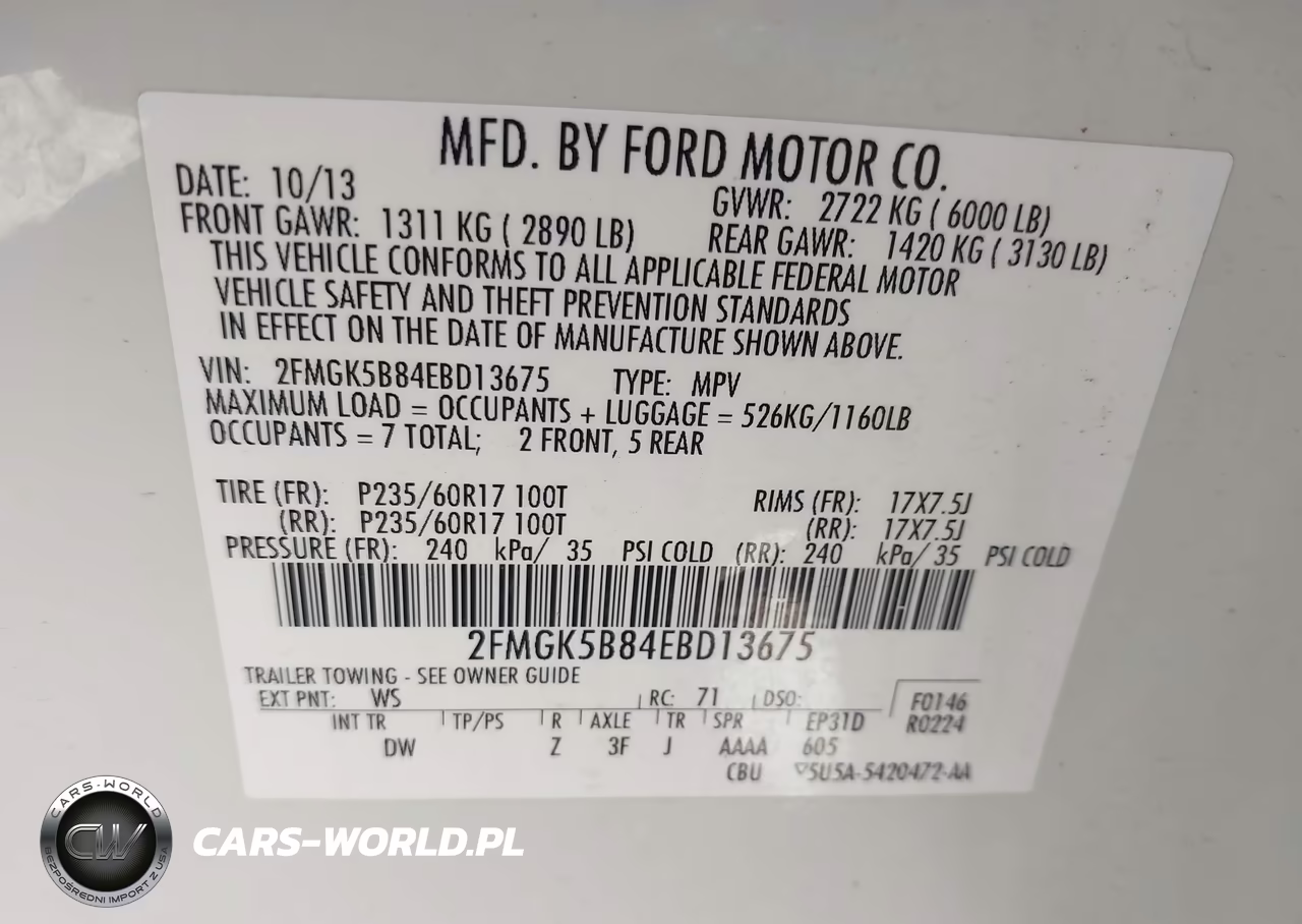 2014 Ford Flex Se VIN:2FMGK5B84EBD13675 - 9