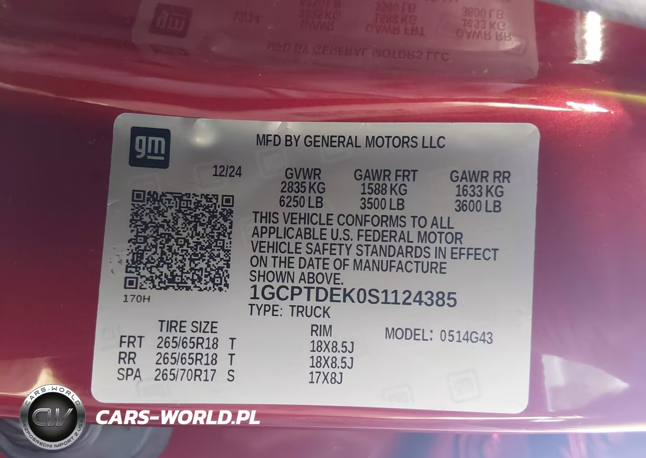 2025 Chevrolet Colorado 4Wd Z71 VIN:1GCPTDEK0S1124385 - 9