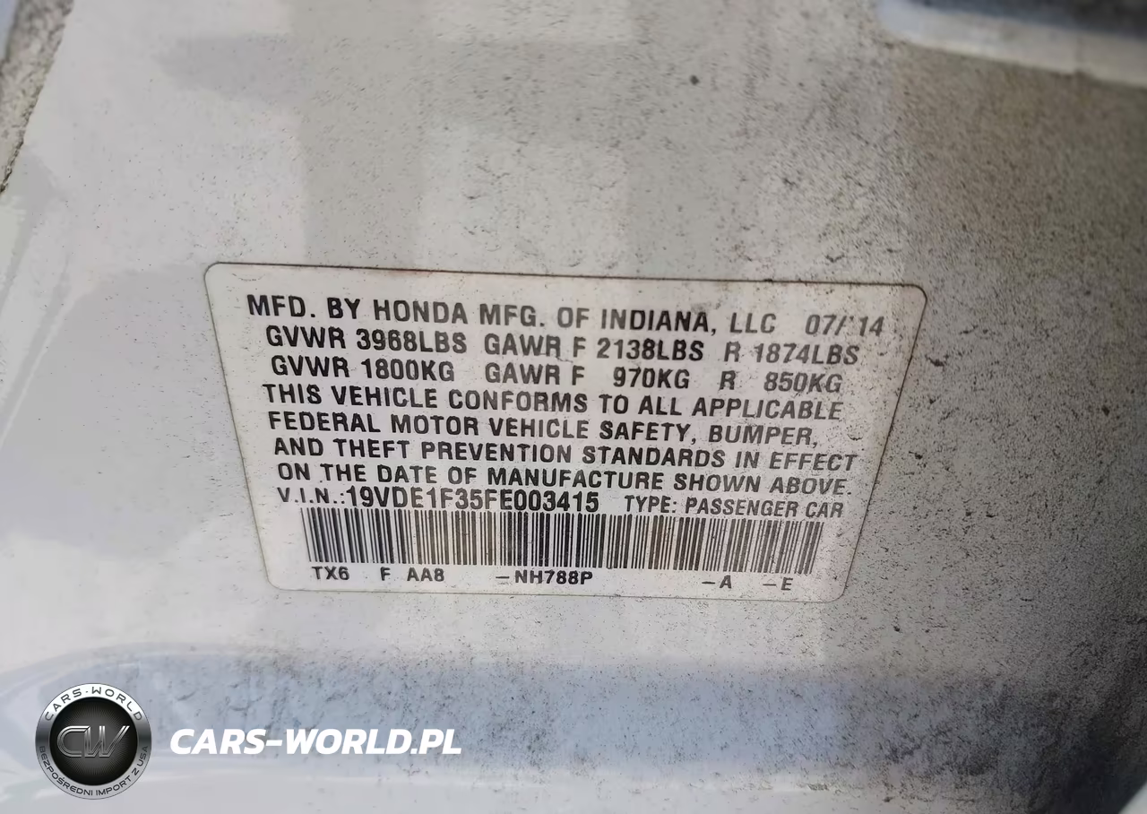 2015 Acura Ilx 2.0L VIN:19VDE1F35FE003415 - 9