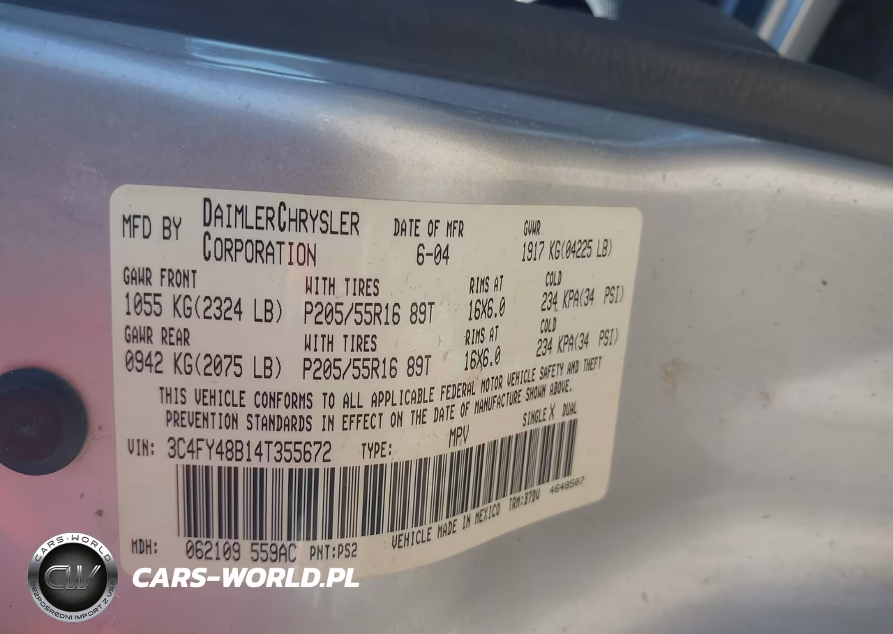 2004 Chrysler Pt Cruiser VIN:3C4FY48B14T355672 - 8