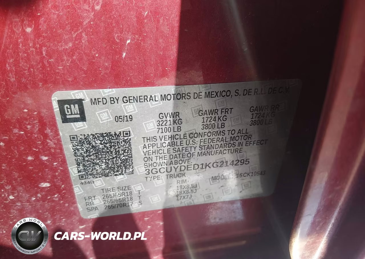 2019 Chevrolet Silverado 1500 Lt VIN:3GCUYDED1KG214295 - 9