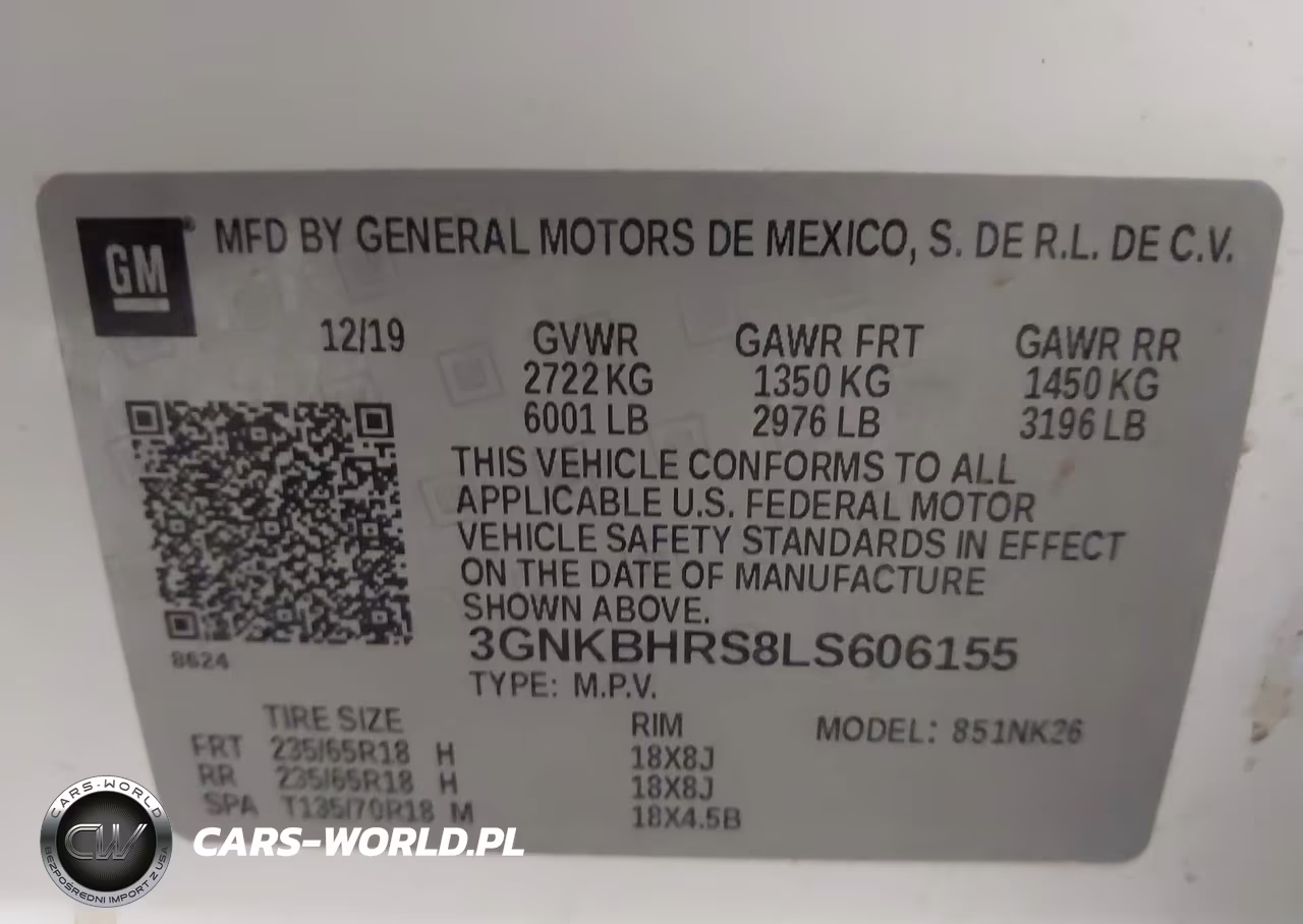 2020 Chevrolet Blazer Awd 2Lt VIN:3GNKBHRS8LS606155 - 9