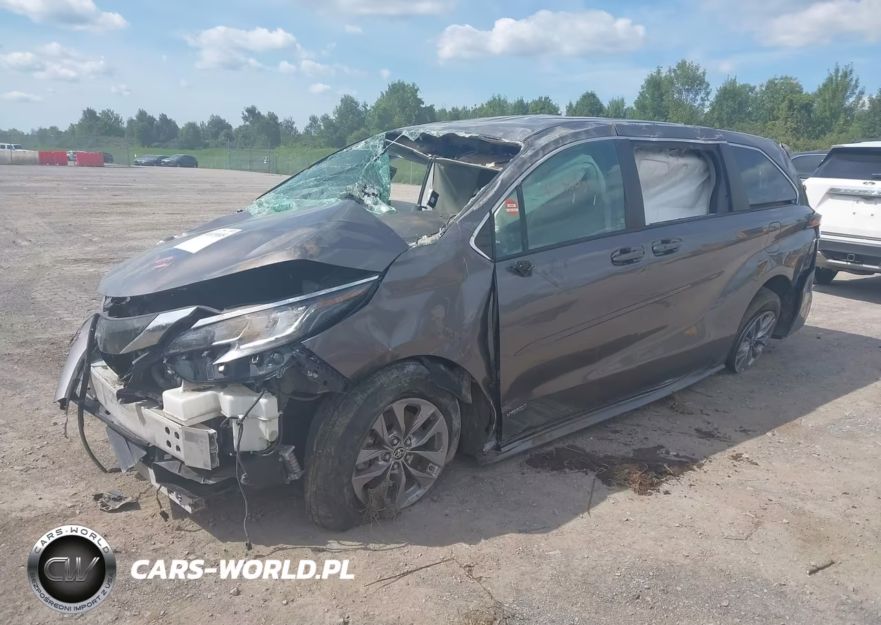2021 Toyota Sienna Le VIN:5TDKRKEC4MS023491 - 2