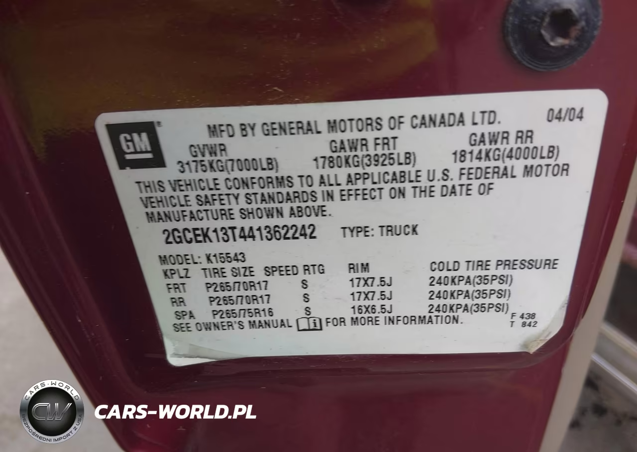 2004 Chevrolet Silverado 1500 Z71 VIN:2GCEK13T441362242 - 9