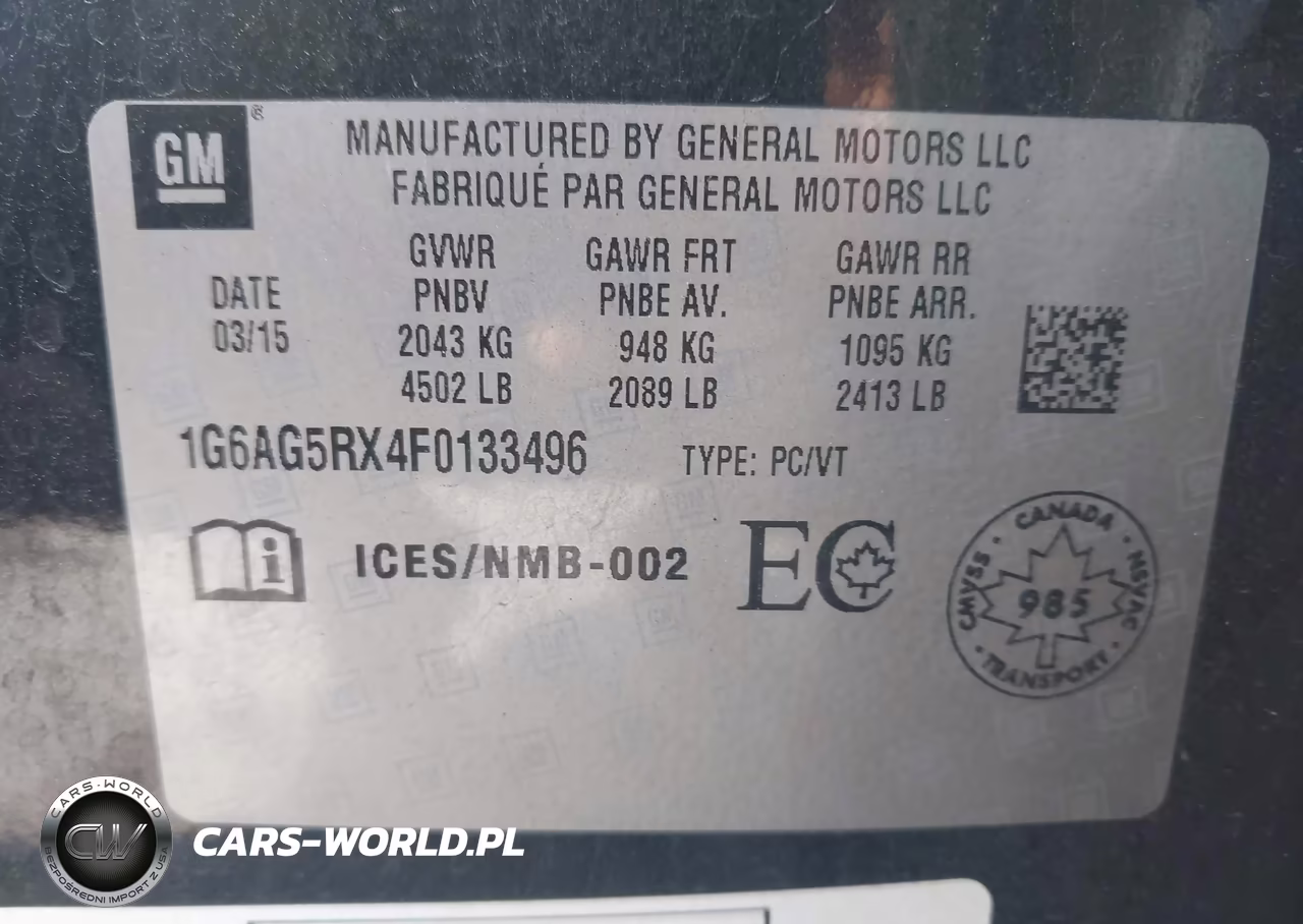 2015 Cadillac Ats Standard VIN:1G6AG5RX4F0133496 - 9