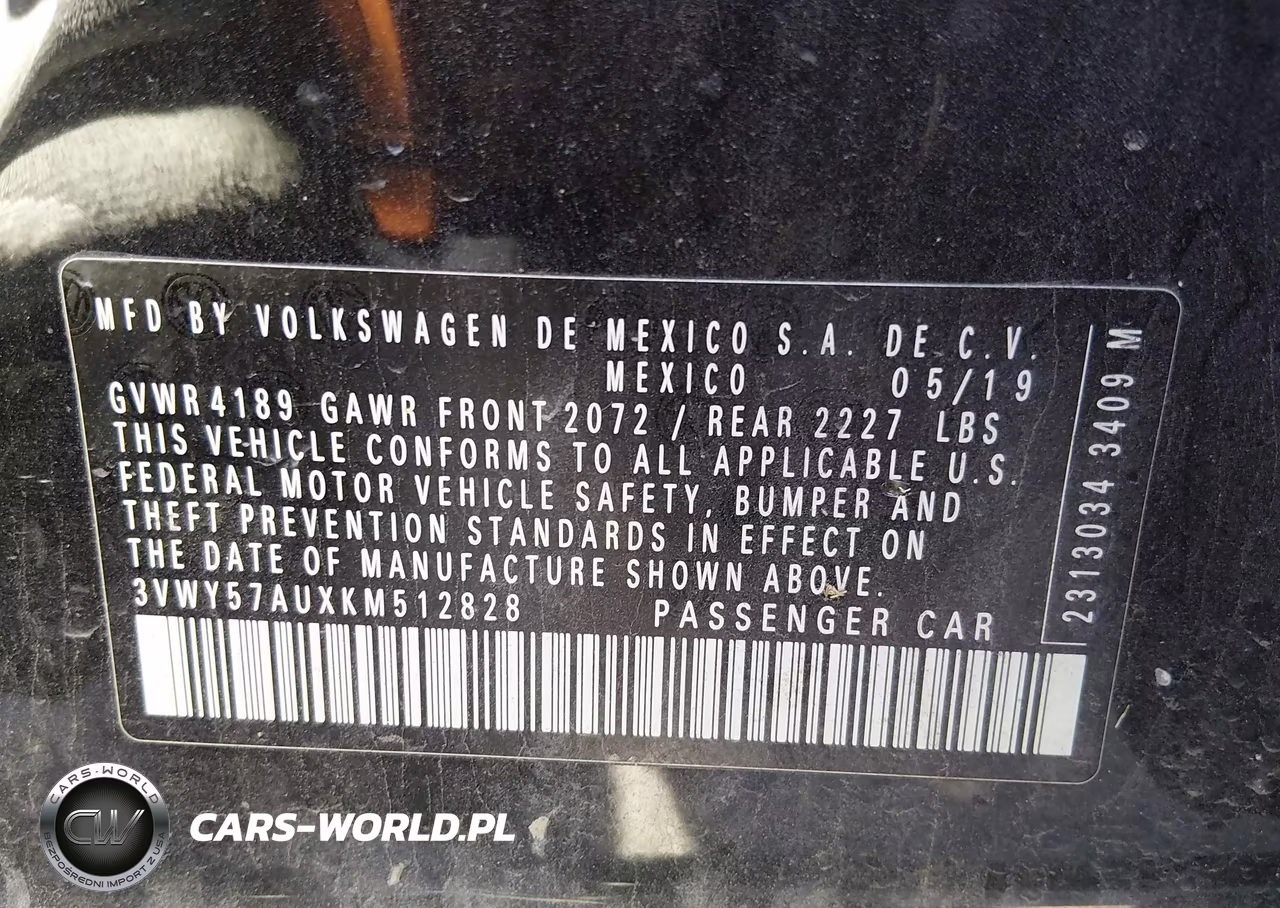 2019 Volkswagen Golf Sportwagen 1.4T S-1.4T Se VIN:3VWY57AUXKM512828 - 9