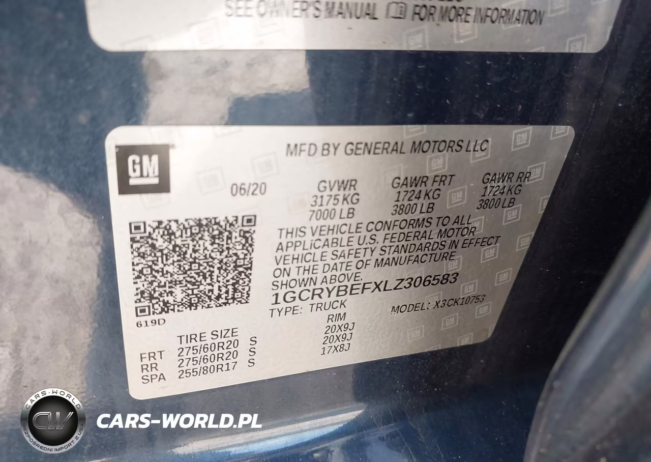 2020 Chevrolet Silverado 1500 4Wd Standard Bed Custom VIN:1GCRYBEFXLZ306583 - 9