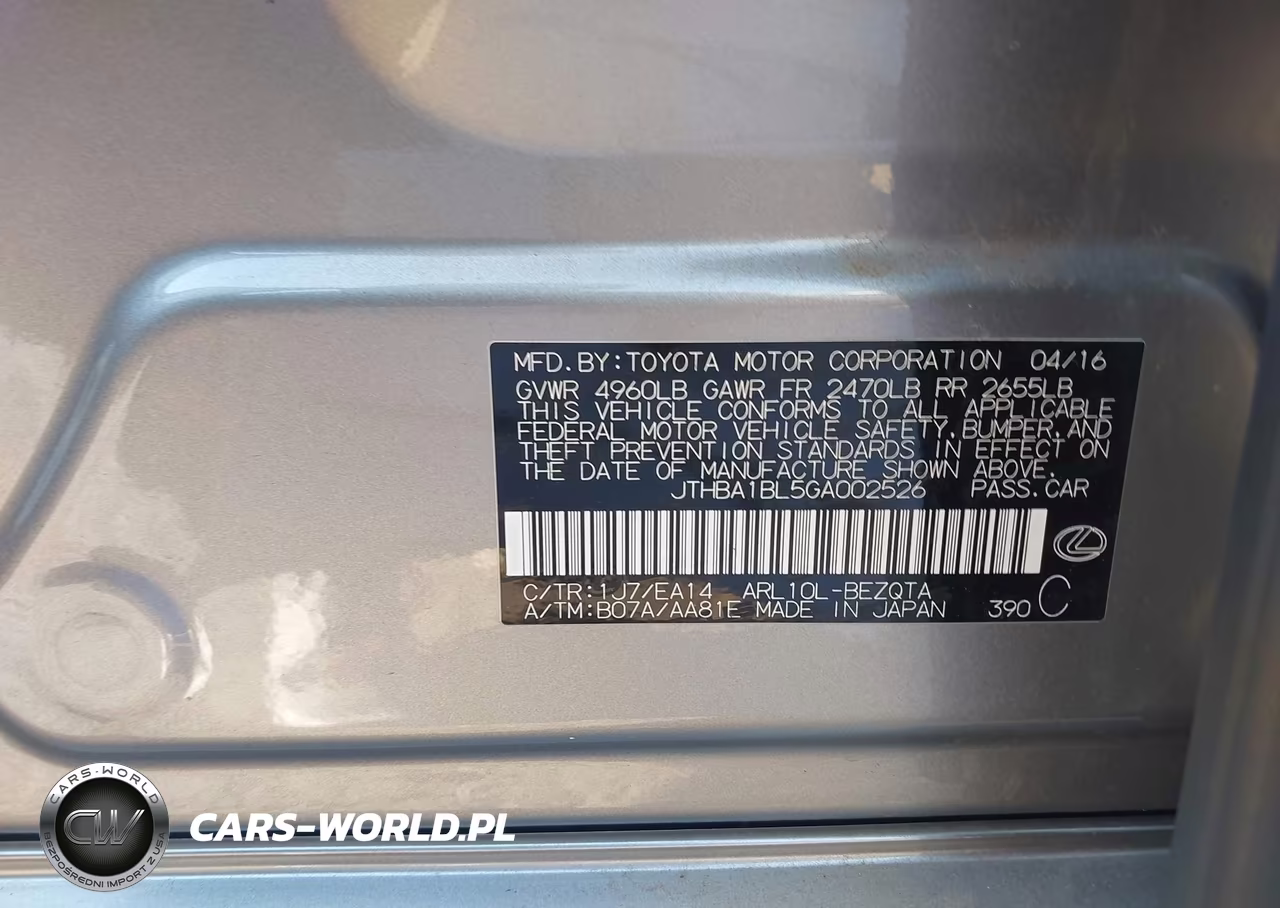 2016 Lexus Gs 200T VIN:JTHBA1BL5GA002526 - 9