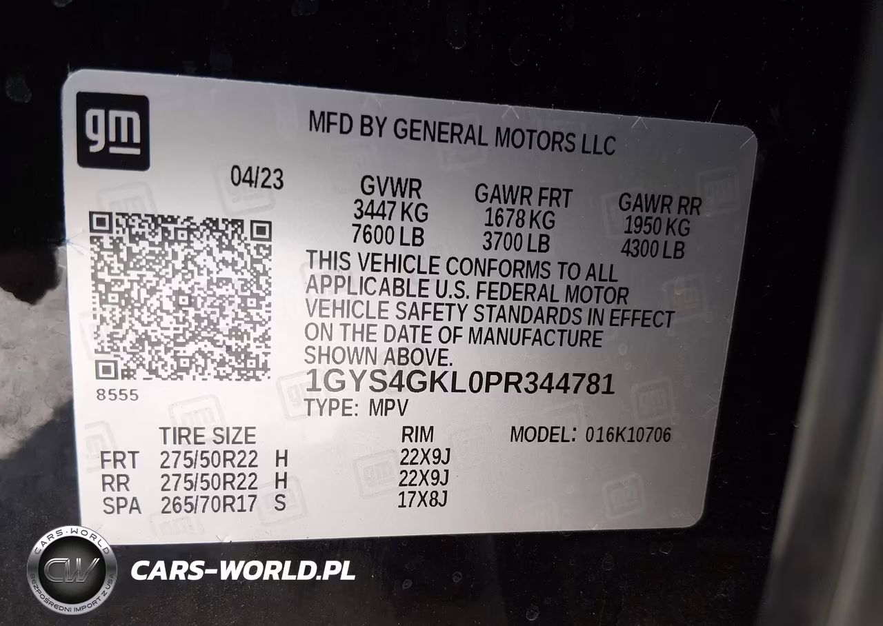 2023 Cadillac Escalade 4Wd Sport Platinum VIN:1GYS4GKL0PR344781 - 9