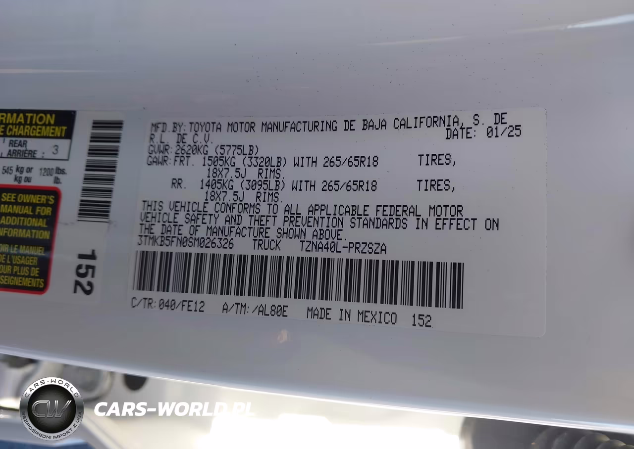 2025 Toyota Tacoma Trd Sport VIN:3TMKB5FN0SM026326 - 9