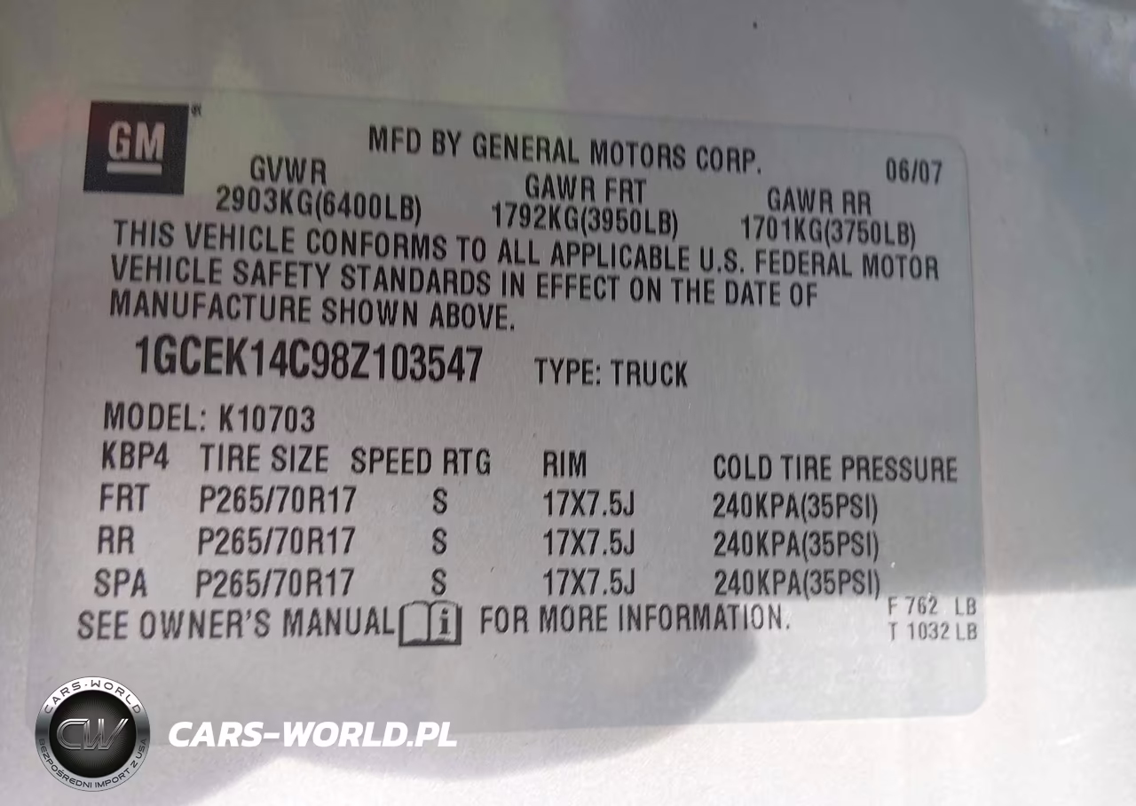 2008 Chevrolet Silverado 1500 Work Truck VIN:1GCEK14C98Z103547 - 9