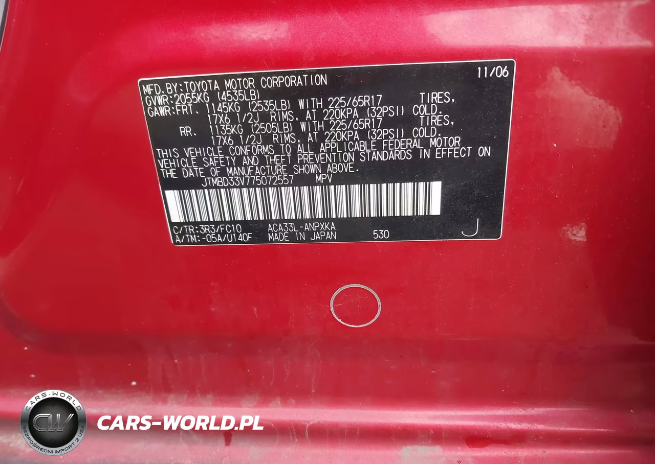 2007 Toyota Rav4 VIN:JTMBD33V775072557 - 9