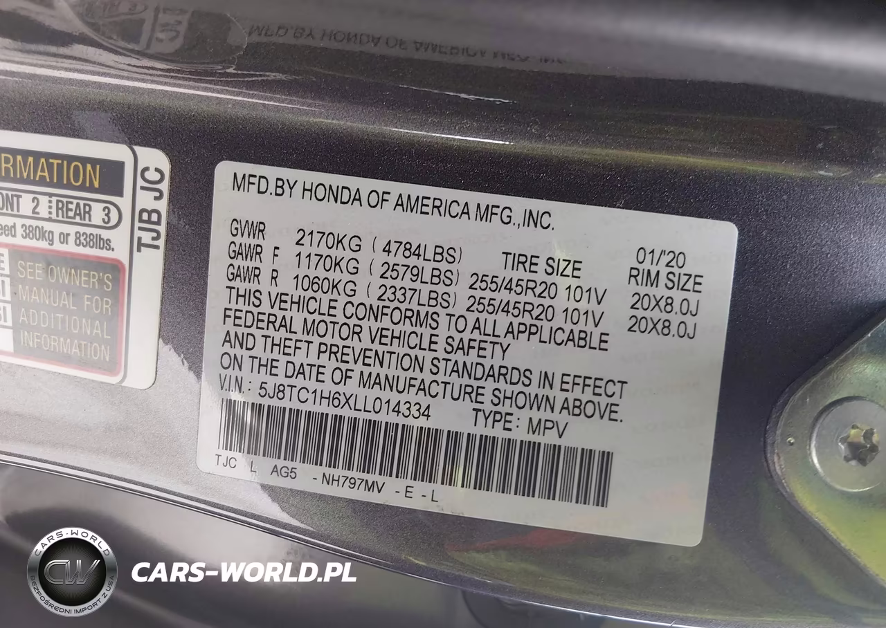2020 Acura Rdx A-Spec Package VIN:5J8TC1H6XLL014334 - 9