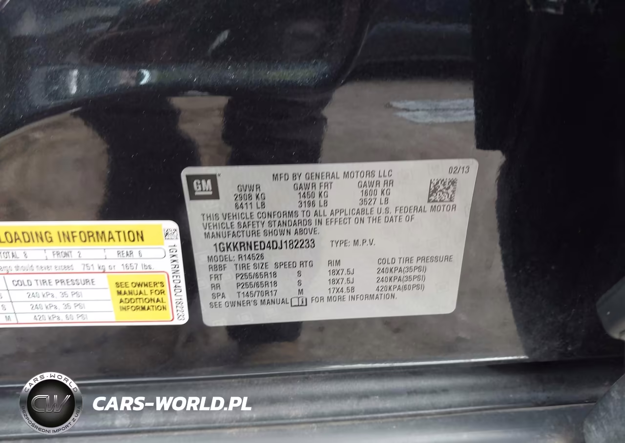 2013 GMC Acadia Sle-1 VIN:1GKKRNED4DJ182233 - 9