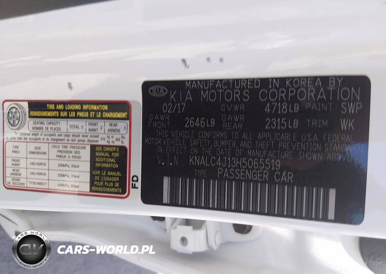 2017 Kia Cadenza Premium VIN:KNALC4J13H5065519 - 9