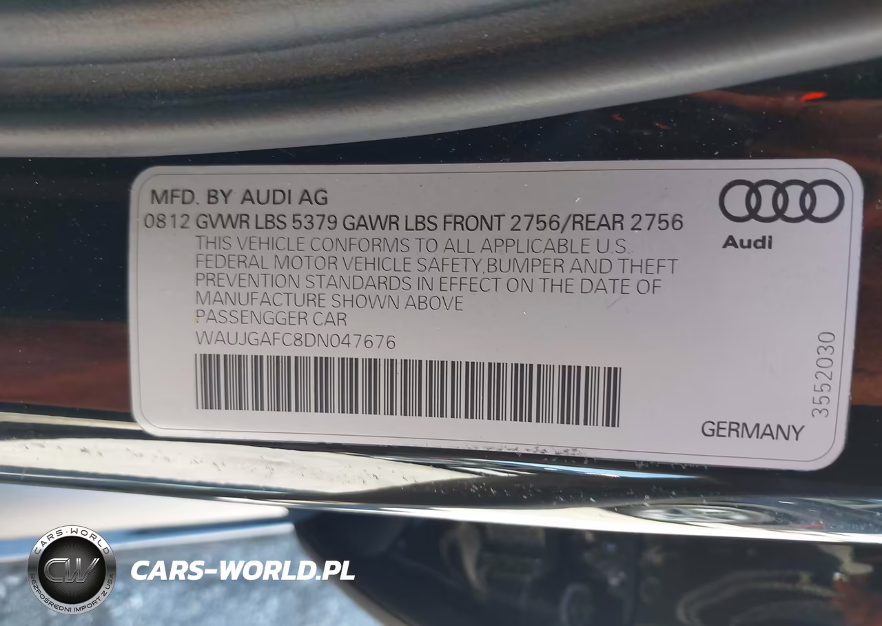 2013 Audi A6 3.0T Premium VIN:WAUJGAFC8DN047676 - 9