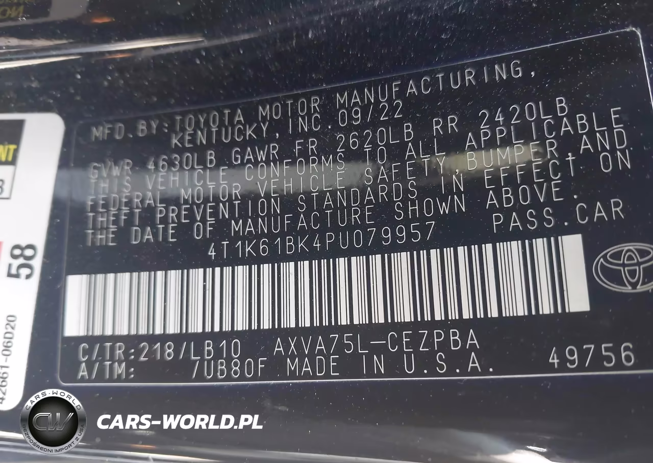 2023 Toyota Camry Xse Awd VIN:4T1K61BK4PU079957 - 9