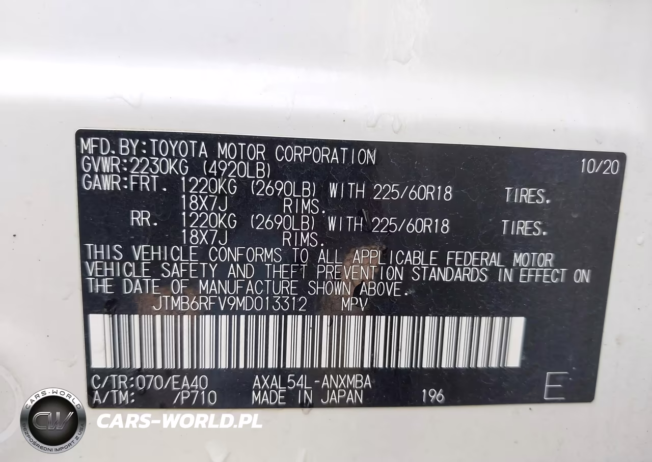 2021 Toyota Rav4 Hybrid Xle Premium VIN:JTMB6RFV9MD013312 - 9