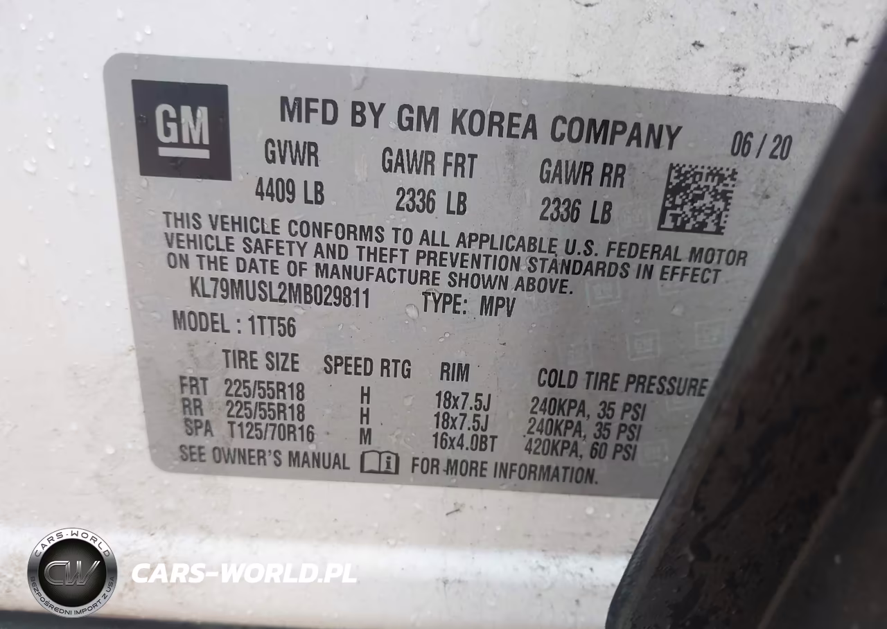 2021 Chevrolet Trailblazer Awd Rs VIN:KL79MUSL2MB029811 - 9