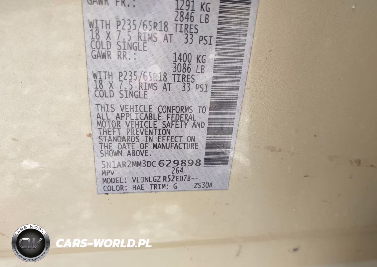 2013 Nissan Pathfinder Sl VIN:5N1AR2MM3DC629898 - 9