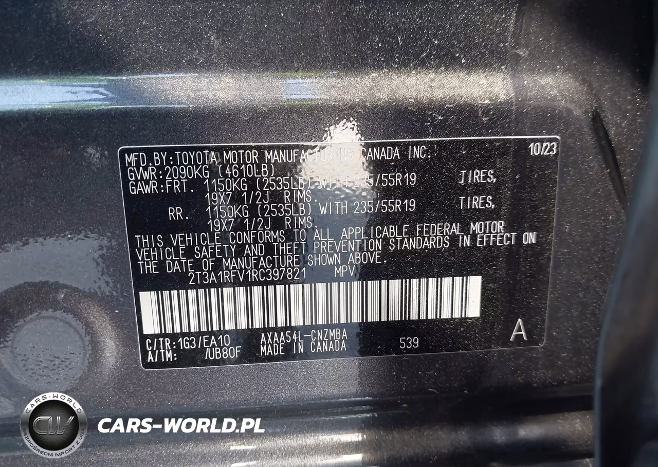 2024 Toyota Rav4 Xle Premium VIN:2T3A1RFV1RC397821 - 9