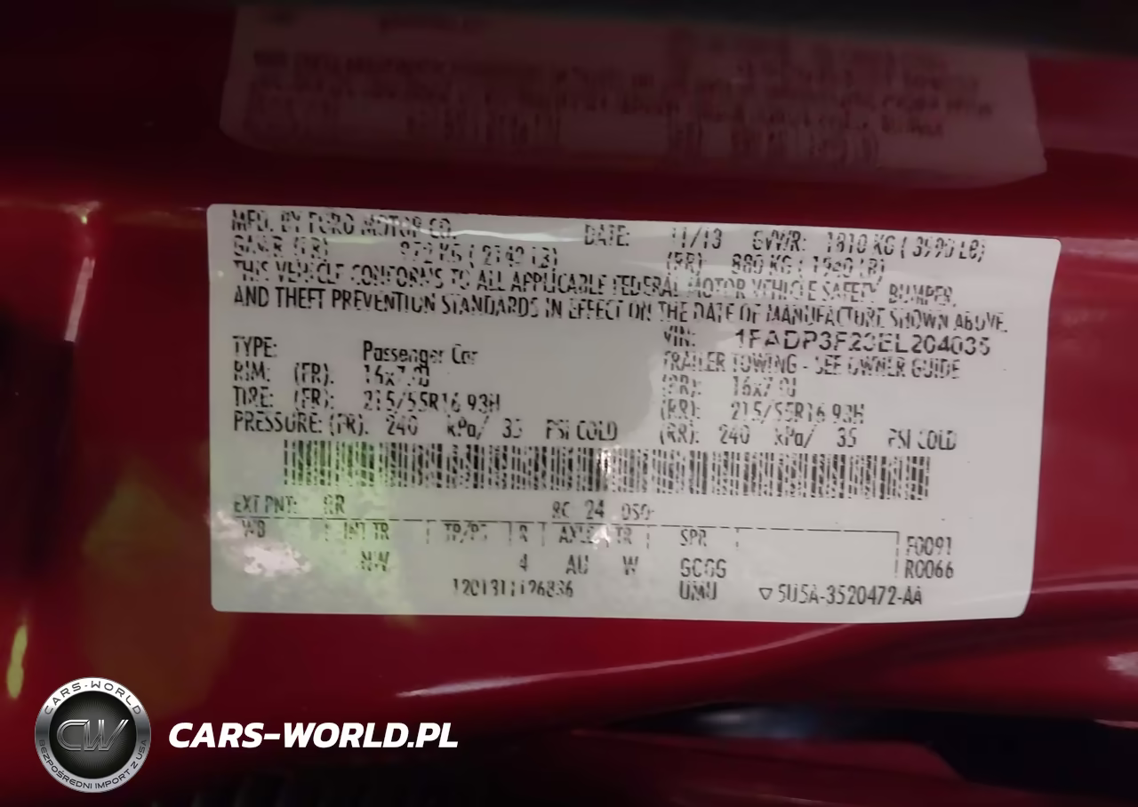 2014 Ford Focus Se VIN:1FADP3F23EL204035 - 9