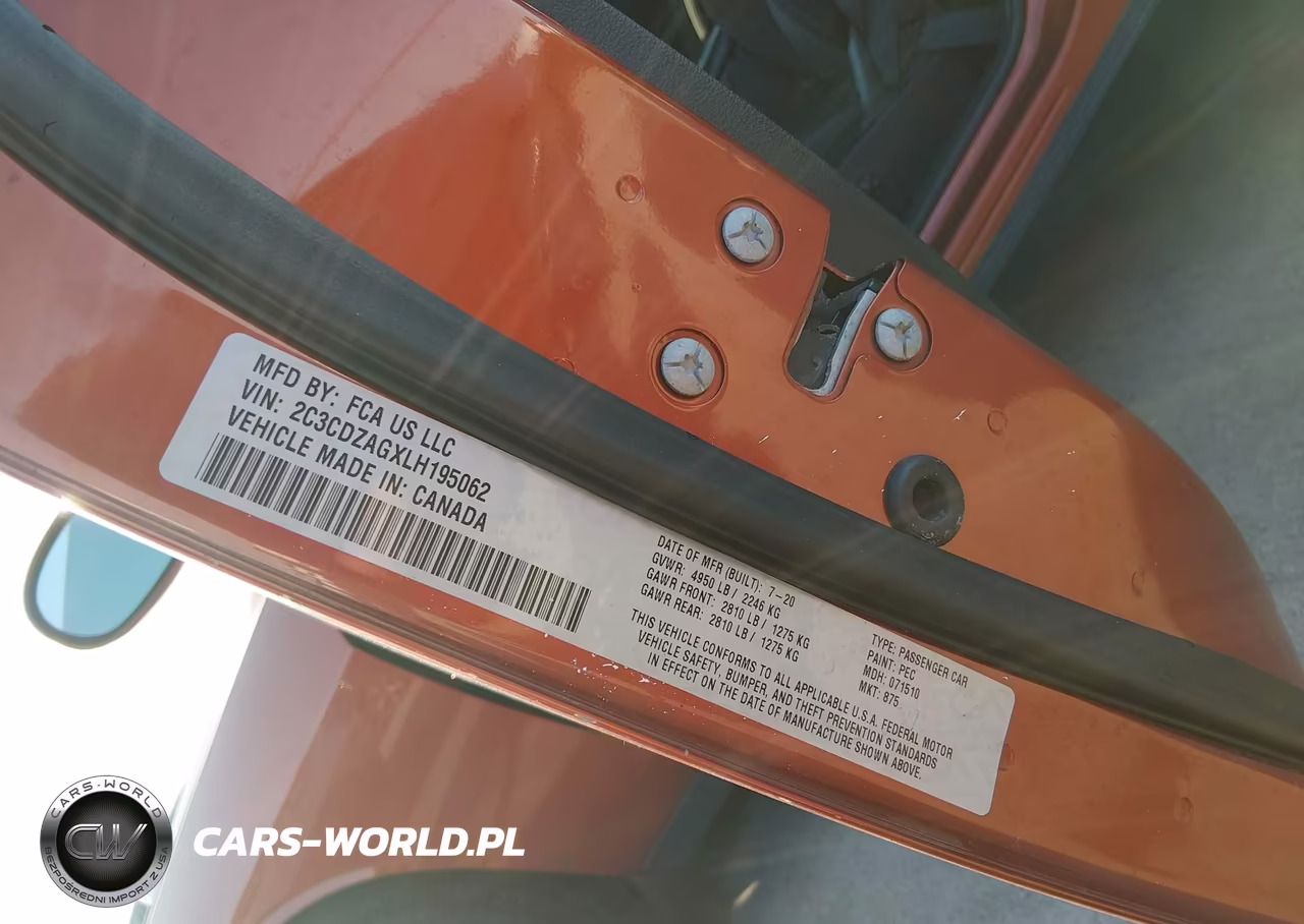 2020 Dodge Challenger Sxt VIN:2C3CDZAGXLH195062 - 9