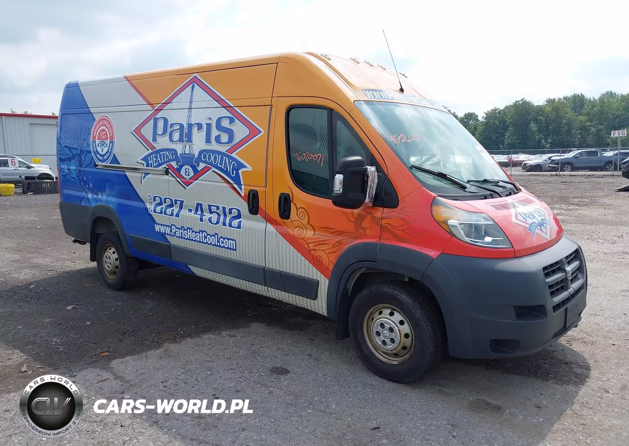 2017 Ram Promaster 3500 Cargo Van High Roof 159 Wb Ext – zdjęcie 1 z 16