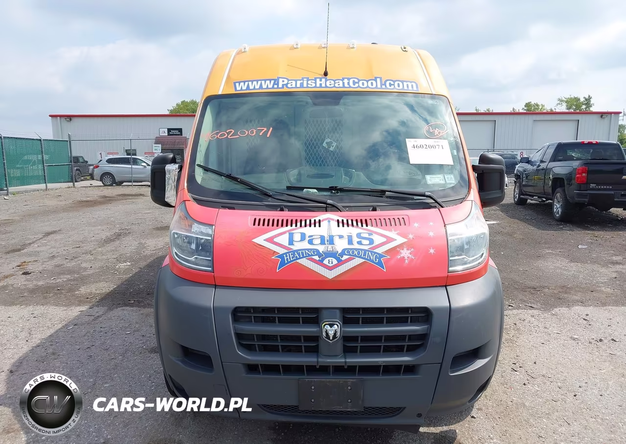 2017 Ram Promaster 3500 Cargo Van High Roof 159 Wb Ext VIN:3C6URVJG2HE535986 - 12