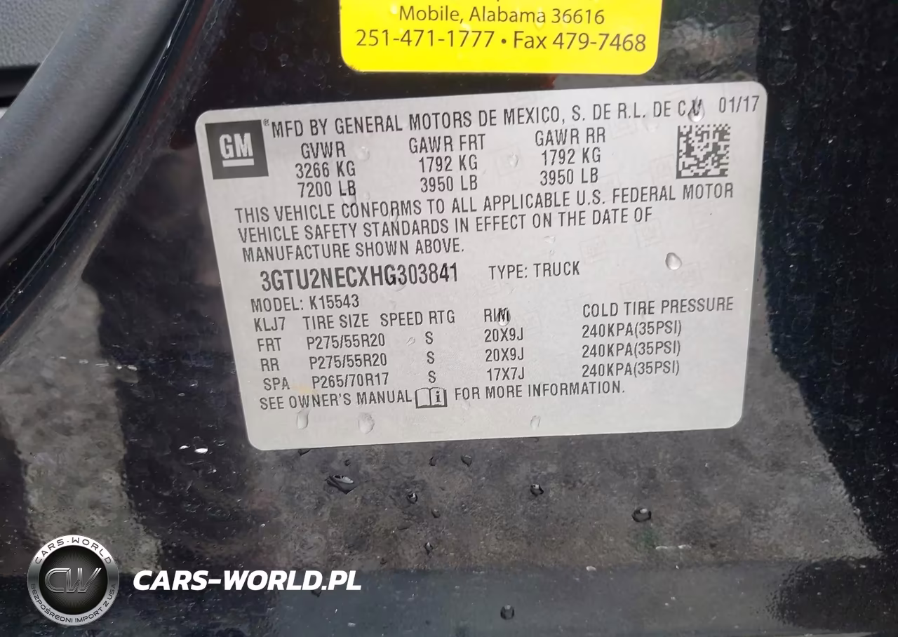 2017 GMC Sierra 1500 Slt VIN:3GTU2NECXHG303841 - 9