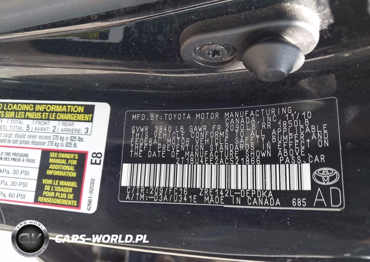2010 Toyota Corolla Le VIN:2T1BU4EE2AC521866 - 9