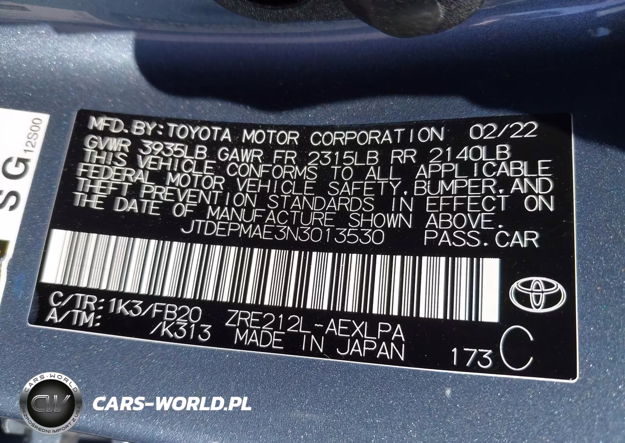 2022 Toyota Corolla Le VIN:JTDEPMAE3N3013530 - 9