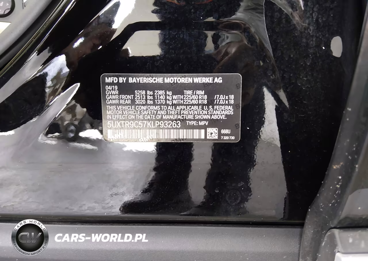 2019 BMW X3 xDrive30I VIN:5UXTR9C57KLP93263 - 9