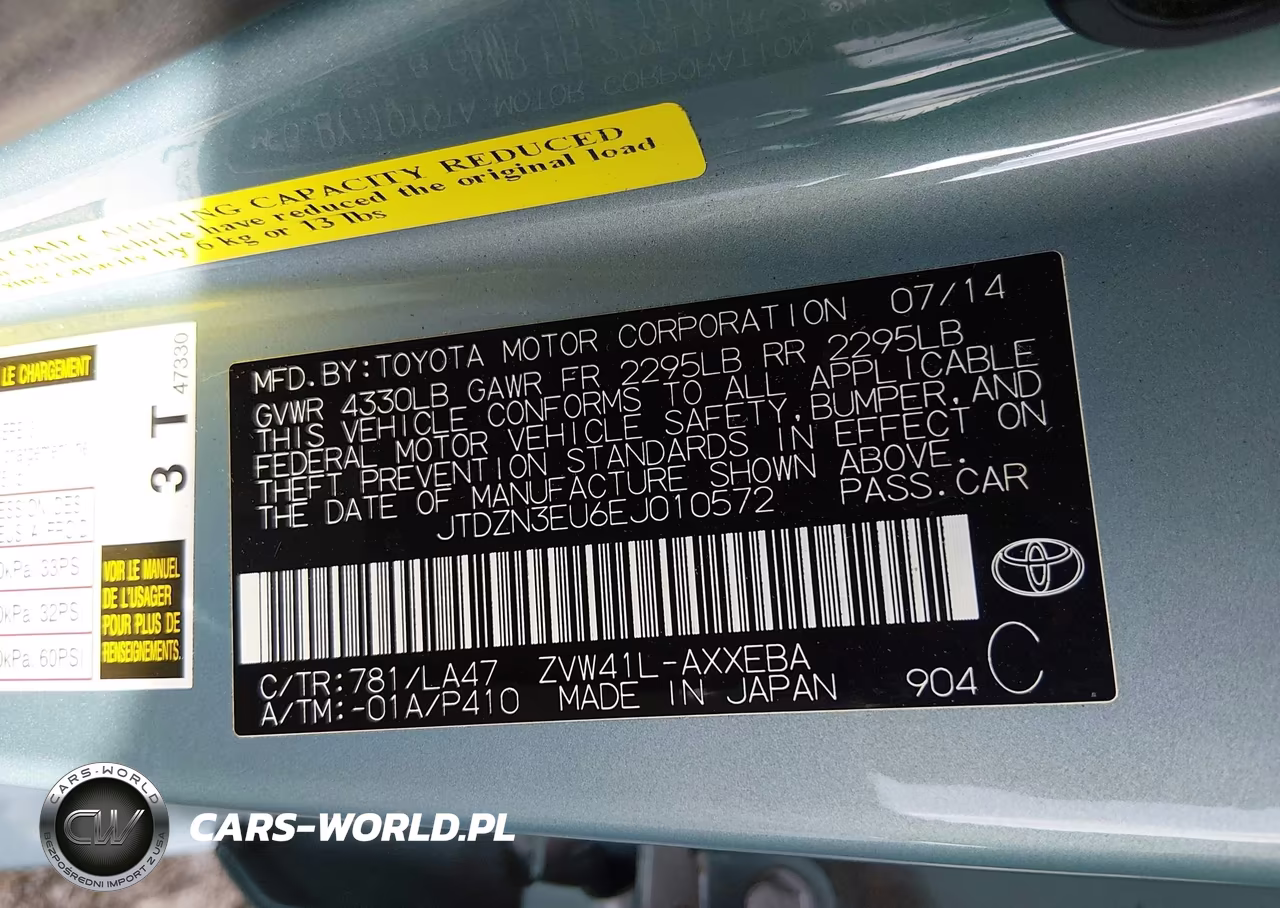 2014 Toyota Prius V Five VIN:JTDZN3EU6EJ010572 - 9