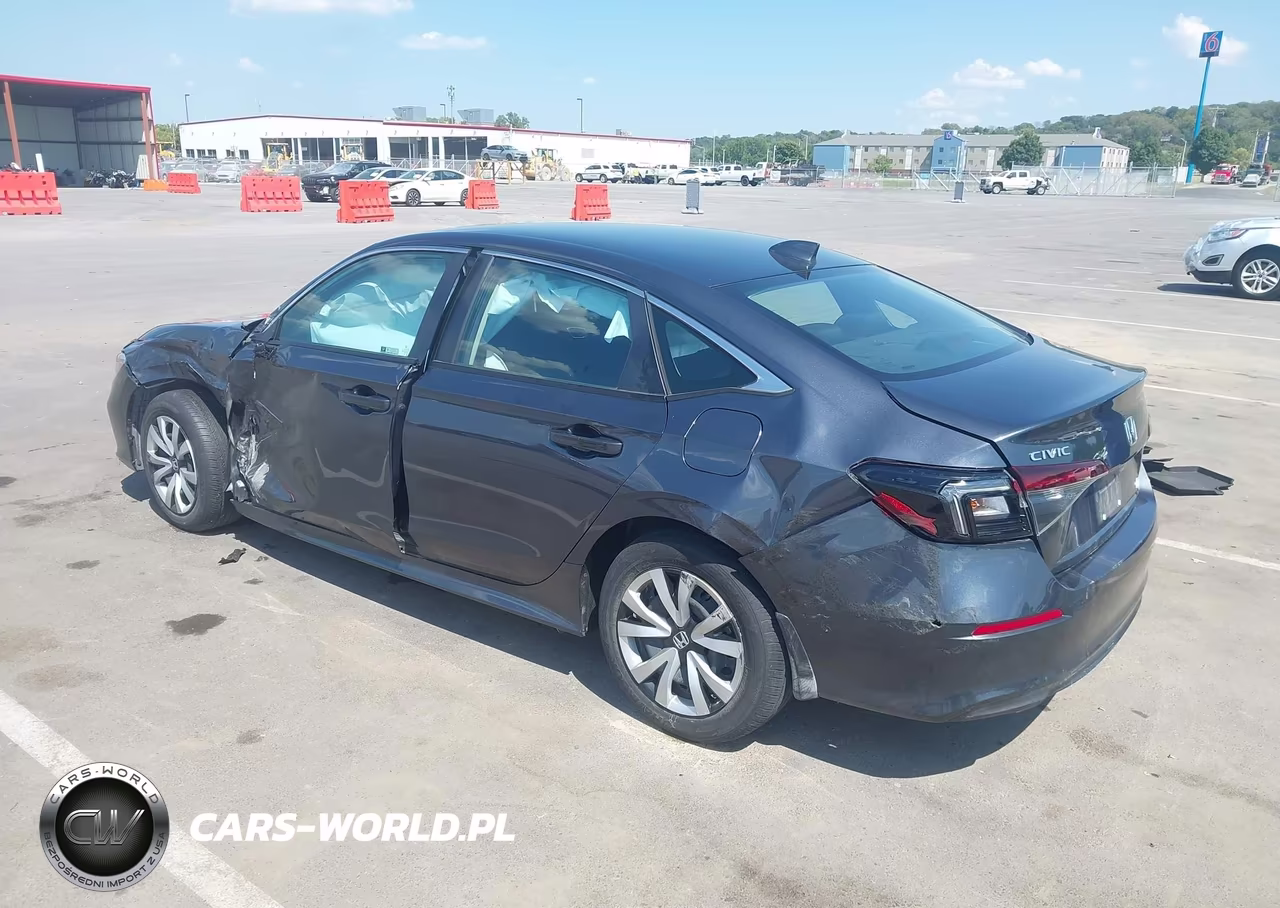2025 Honda Civic Lx VIN:2HGFE2F22SH596194 - 3