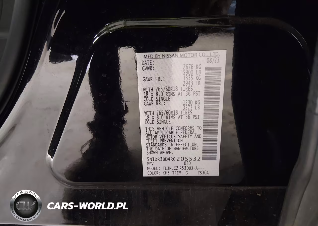 2024 Nissan Pathfinder Rock Creek 4Wd VIN:5N1DR3BD4RC205532 - 9