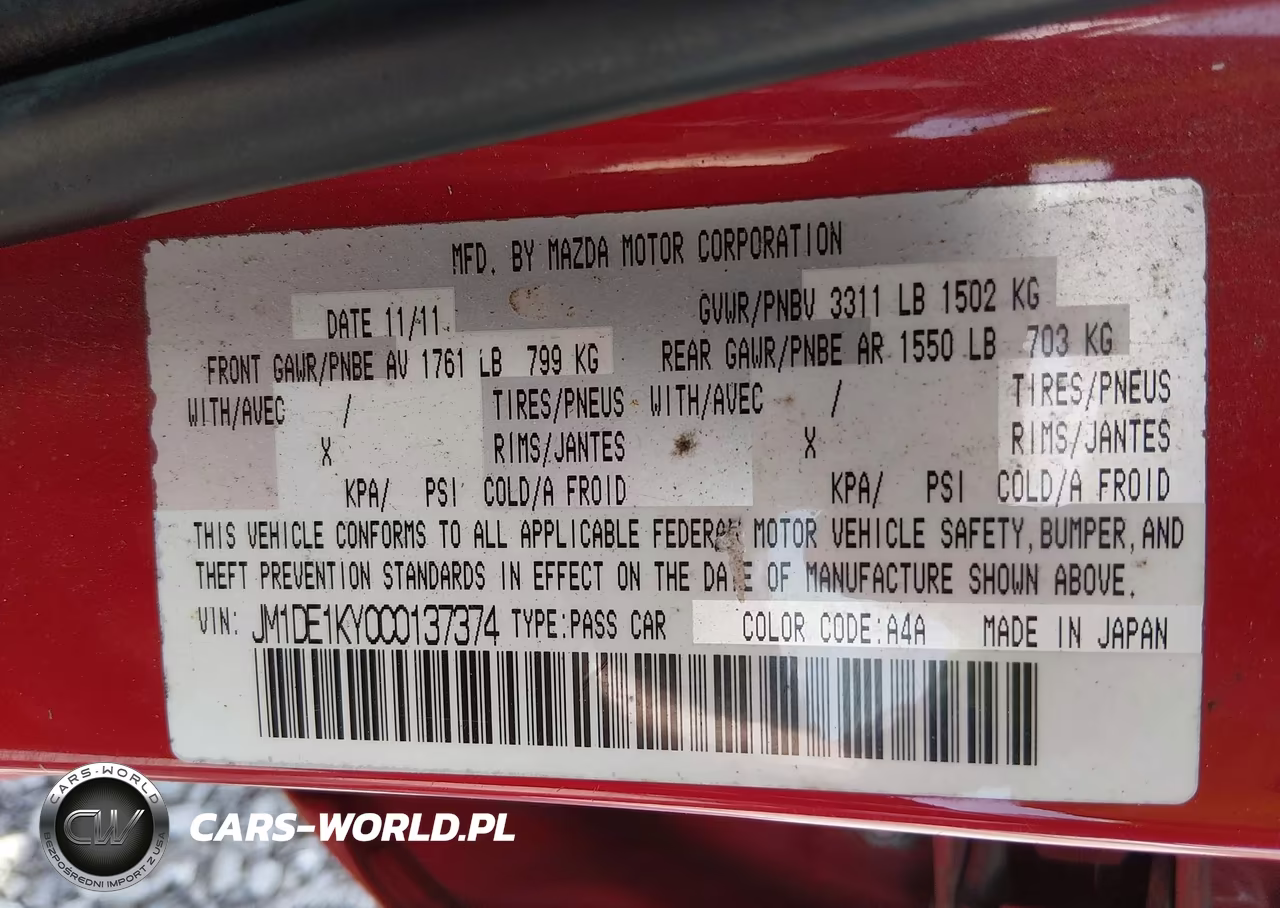 2012 Mazda Mazda2 Sport VIN:JM1DE1KY0C0137374 - 9