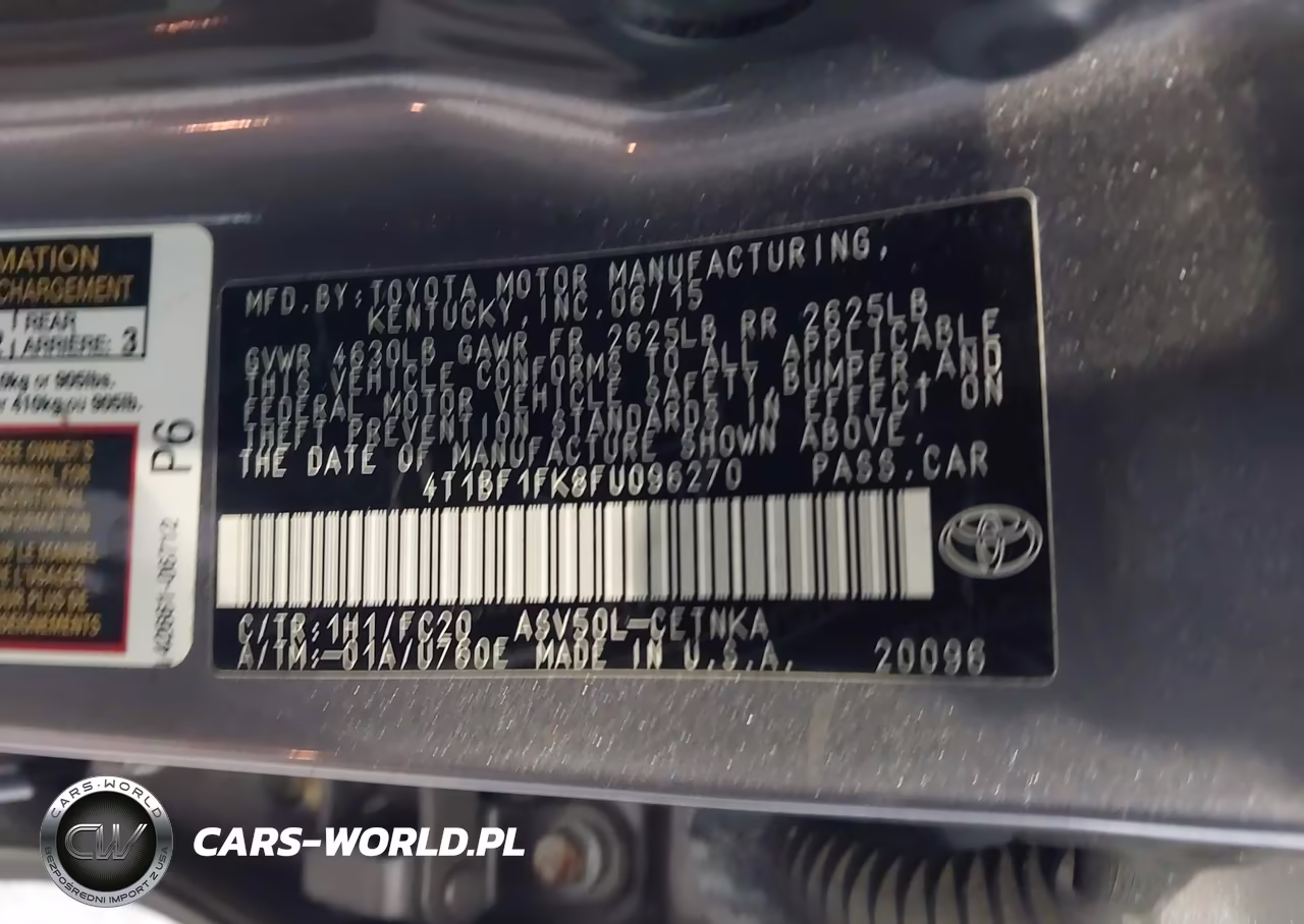 2015 Toyota Camry Le VIN:4T1BF1FK8FU096270 - 9