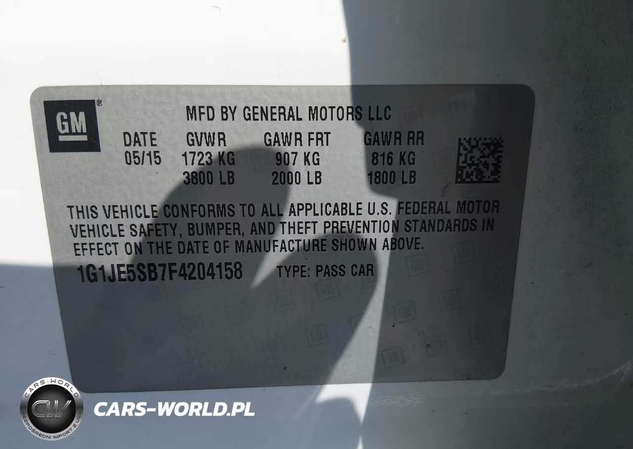 2015 Chevrolet Sonic Ltz Auto VIN:1G1JE5SB7F4204158 - 9