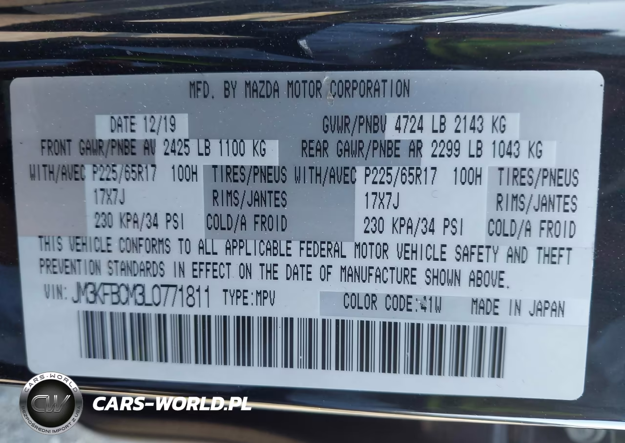 2020 Mazda Cx-5 Touring VIN:JM3KFBCM3L0771811 - 9