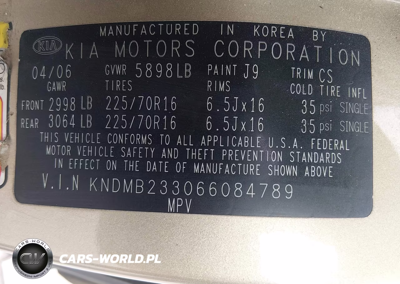 2006 Kia Sedona Ex-Lx VIN:KNDMB233066084789 - 9