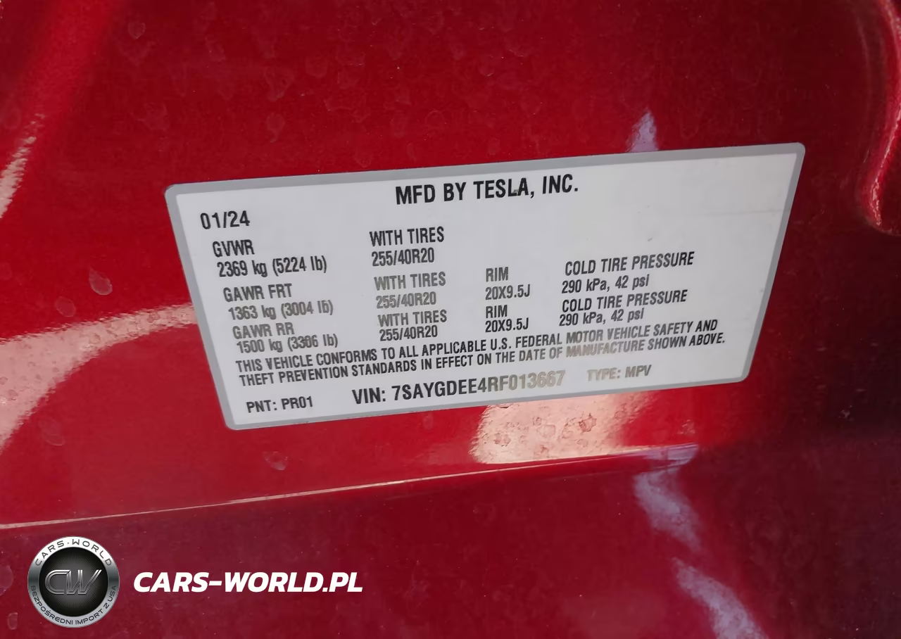 2024 Tesla Model Y Long Range Dual Motor All-Wheel Drive VIN:7SAYGDEE4RF013667 - 9