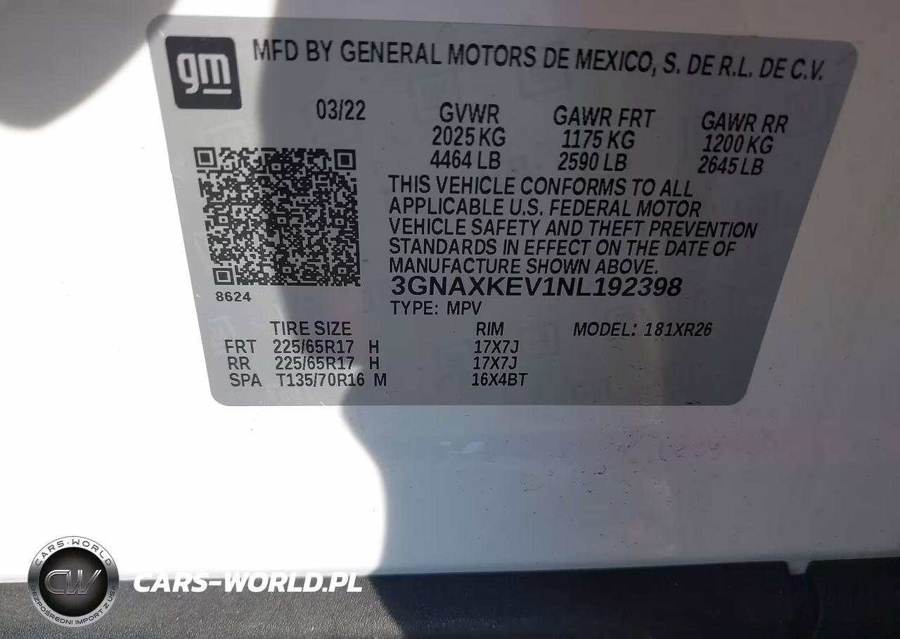 2022 Chevrolet Equinox Fwd Lt VIN:3GNAXKEV1NL192398 - 9