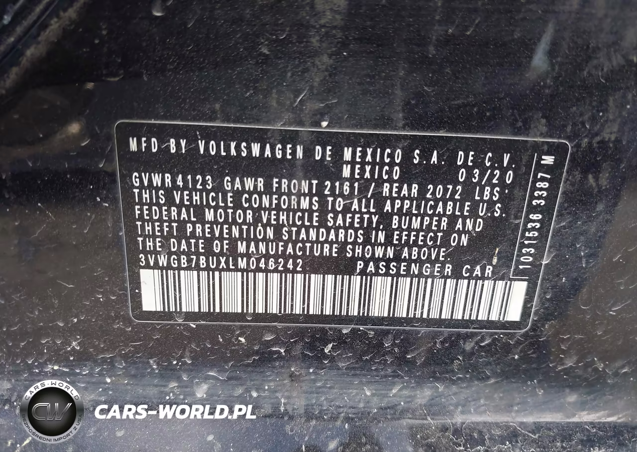 2020 Volkswagen Jetta 1.4T Sel Premium VIN:3VWGB7BUXLM046242 - 9